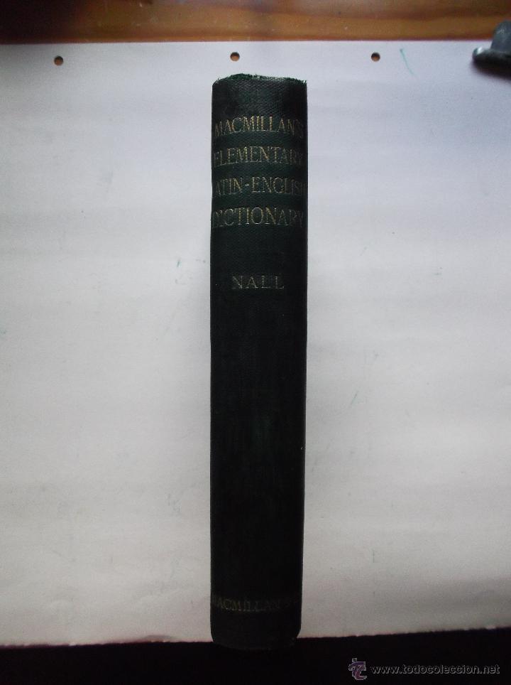 Diccionarios antiguos: MACMILLAN&acute;S ELEMENTARY LATIN-ENGLISH DICTIONARY 1897 - Foto 1