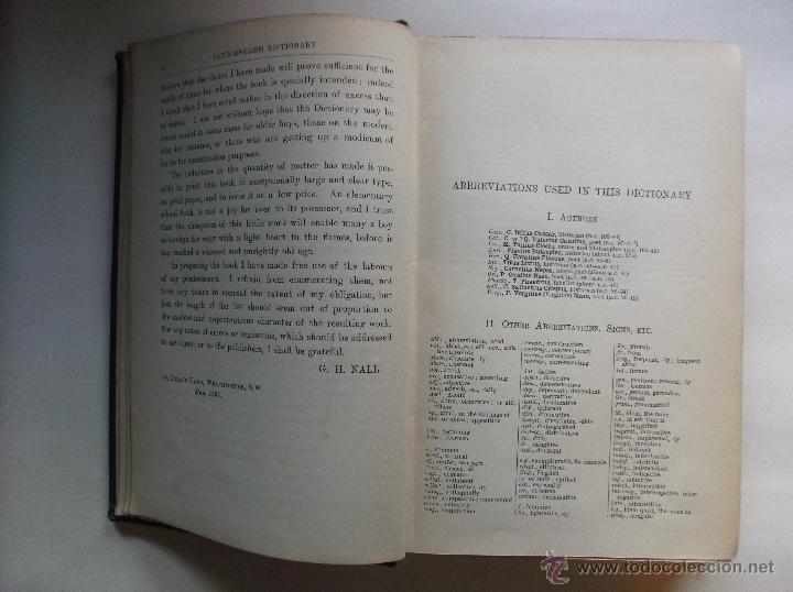 Diccionarios antiguos: MACMILLAN&acute;S ELEMENTARY LATIN-ENGLISH DICTIONARY 1897 - Foto 4