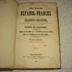 Diccionarios antiguos: DICCIONARIO ESPANOL- FRANCES . NUNEZ DE TABOADA . TOMO II . 1851