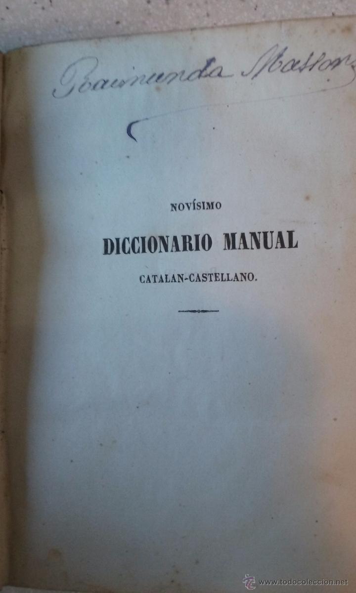 Diccionarios antiguos: Diccionario catal&aacute;n-castellano - Foto 4