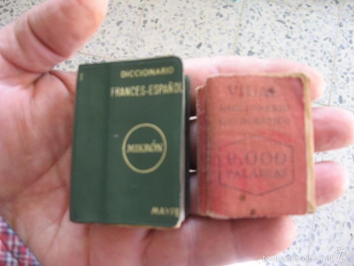 Diccionarios antiguos: Libros miniatura. - Foto 1