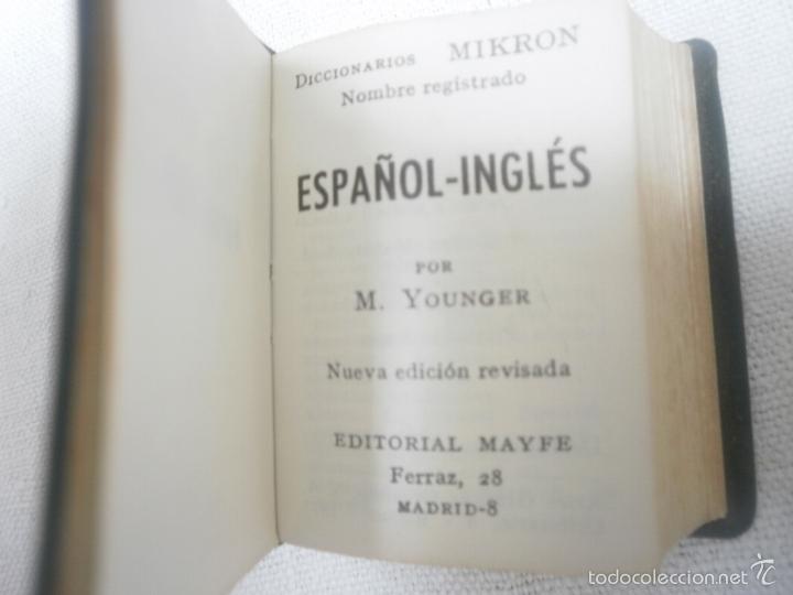 Diccionarios antiguos: MINUSCULO DICCIONARIO ESPAÑOL INGLES PROPAGANDA LABORATORIO FIDES - Foto 2 - 57494593