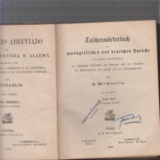 Diccionarios antiguos: MICHAELIS, DICCIONARIO ALEMAN PORTUGUES, EDICION AÑO 1907