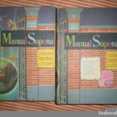 Diccionarios antiguos: DICCIONARIO ILUSTRADO MANUAL SOPENA TOMO 1/2. Lote 68429321