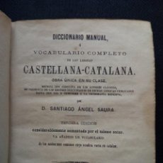 Diccionarios antiguos: DICCIONARIO CASTELLANO CATALAN 1862