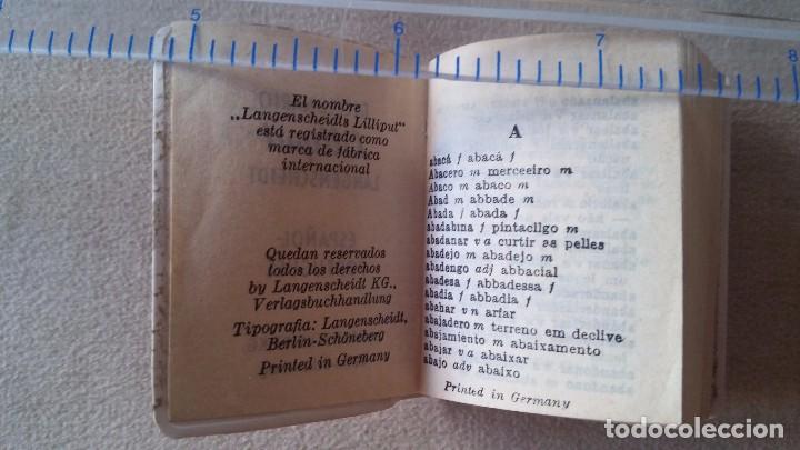 Diccionarios antiguos: Diccionario Liliput español-portugués - Foto 3 - 85809572