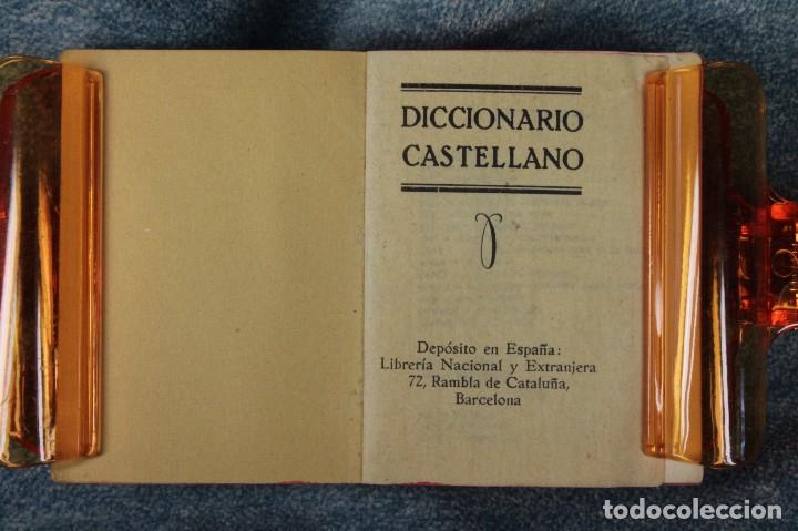 Diccionarios antiguos: Libro Miniatura. Diccionario castellano. - Foto 7