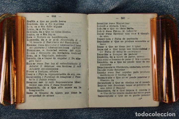 Diccionarios antiguos: Libro Miniatura. Diccionario castellano. - Foto 8