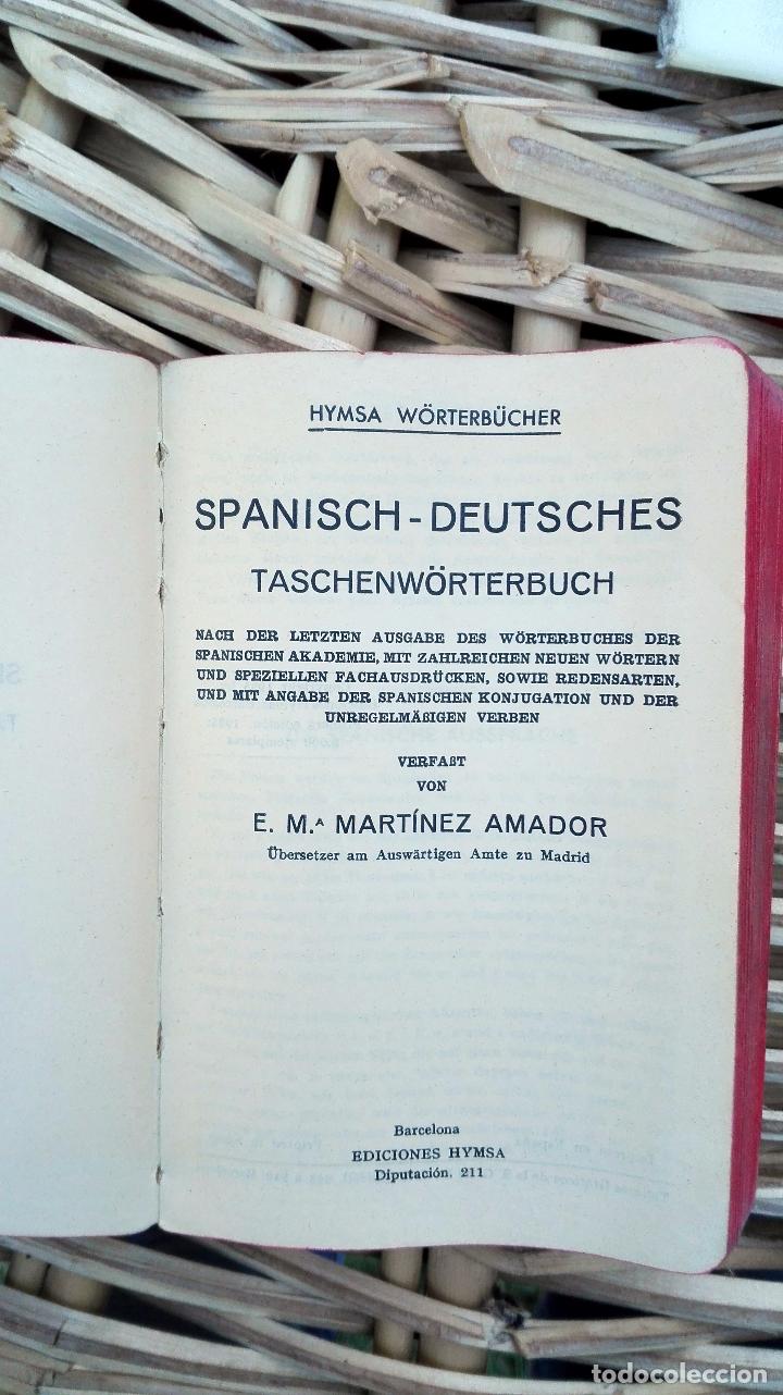 Diccionarios antiguos: PEQUEÑO DICCIONARIO ESPAÑOL- ALEMAN. BARCELONA. EDICIONES HYMSA. 1935 W - Foto 2 - 101532299