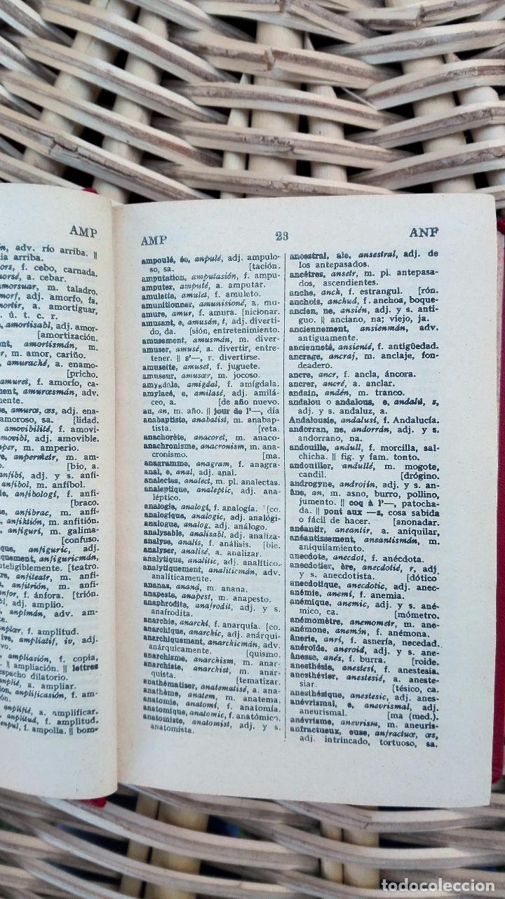 Diccionarios antiguos: DICCIONARIOS DE LENGUAS CUYAS. FRANCES - ESPAÑOL. EDICIONES HYMSA. BARCELONA. 1954 W - Foto 3 - 101533099