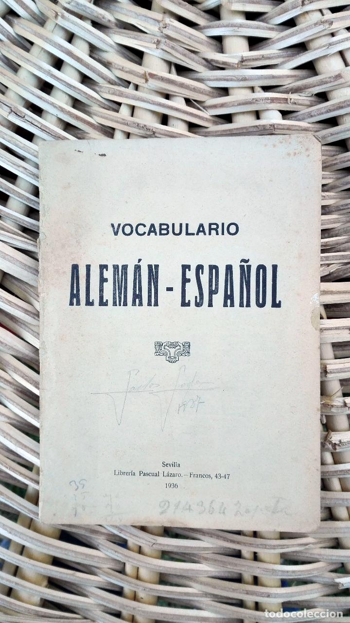 Diccionarios antiguos: DICCIONARIO ALEMAN- ESPAÑOL. 1936 SEVILLA W - Foto 1 - 101533291