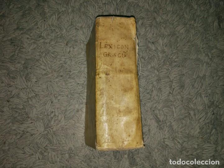 Diccionarios antiguos: Libro de 1539. Lexicon Graecum. Basileae - Foto 2
