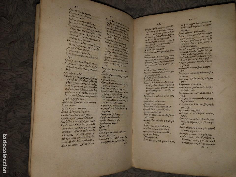 Diccionarios antiguos: Libro de 1539. Lexicon Graecum. Basileae - Foto 4
