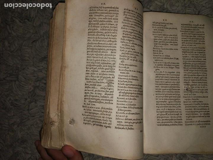 Diccionarios antiguos: Libro de 1539. Lexicon Graecum. Basileae - Foto 5
