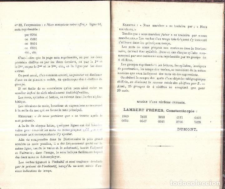 Diccionarios antiguos: DICTIONNAIRE ABRÉVIATIF. CHIFFRÉ PAR F. J. SITTLER. 15 ÉDITION. PARIS, 1895.CORRESPONDANCE SECRETE. - Foto 4 - 114245519