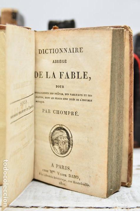 Diccionarios antiguos: LIBRO FRANCES DICTIONNAIRE DE LA FABLE - Foto 1