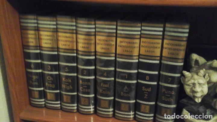 Diccionarios antiguos: Diccionario enciclopédico Labor , 8 tomos . 1ª edición febrero 1968 - Foto 1 - 116396339