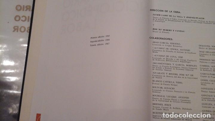 Diccionarios antiguos: Diccionario enciclopédico Labor , 8 tomos . 1ª edición febrero 1968 - Foto 5 - 116396339