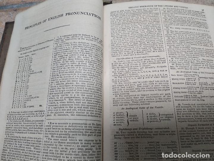Diccionarios antiguos: Walker&acute;s pronouncing dictionary 1823 - Foto 8