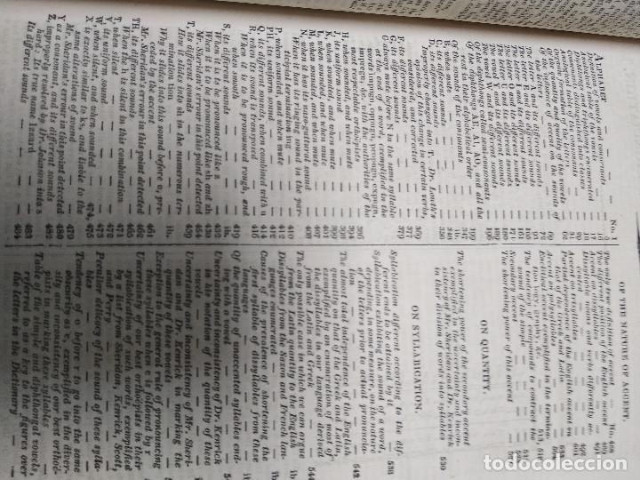 Diccionarios antiguos: Walker&acute;s pronouncing dictionary 1823 - Foto 9