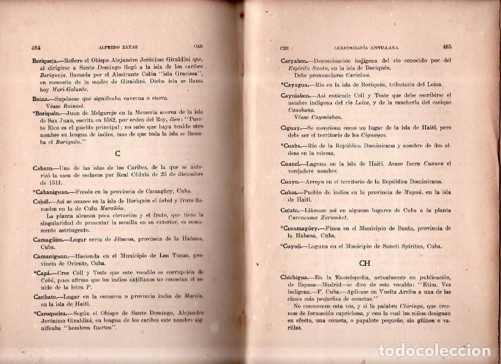 Diccionarios antiguos: LEXICOGRAFIA ANTILLANA. ALFREDO ZAYAS Y ALFONSO. HABANA, SIGLO XX. 1914. - Foto 8 - 159470850