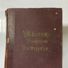 Diccionarios antiguos: WEBSTER´S. UNABRIDGED DICTIONARY. AN AMERICAN DICTIONARY OF THE ENGLISH LANGUAGE. NOAH WEBSTER, 1892. Lote 185785466