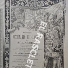 Diccionarios antiguos: ANTIGUO CUADERNO Nº 54 DICCIONARIO ENCICLOPEDICO DE LA LENGUA CASTELLANA D. DELFIN DONADIU Y PUIGNAU