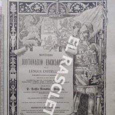 Diccionarios antiguos: ANTIGUO CUADERNO Nº 98 DICCIONARIO ENCICLOPEDICO DE LA LENGUA CASTELLANA D. DELFIN DONADIU Y PUIGNAU