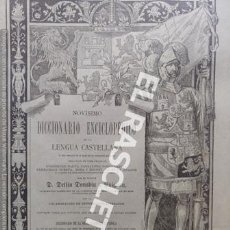 Diccionarios antiguos: ANTIGUO CUADERNO Nº114 DICCIONARIO ENCICLOPEDICO DE LA LENGUA CASTELLANA D. DELFIN DONADIU Y PUIGNAU. Lote 219620946