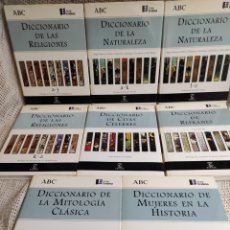 Diccionarios antiguos: DICCIONARIOS ABC - COMPLETO EN 12 TOMOS, MITOLOGIA, CITAS CELEBRES, REFRANES, RELIGIONES,....OFERTA. Lote 117621006