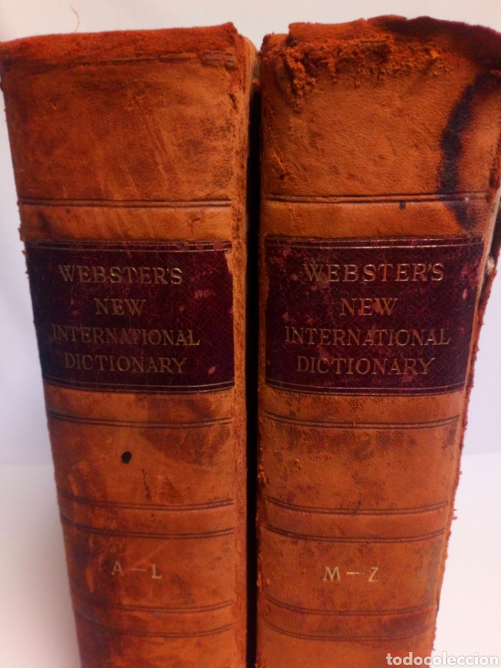 Diccionarios antiguos: Websters New international dictionary. Edici&oacute;n 1924 - Foto 2