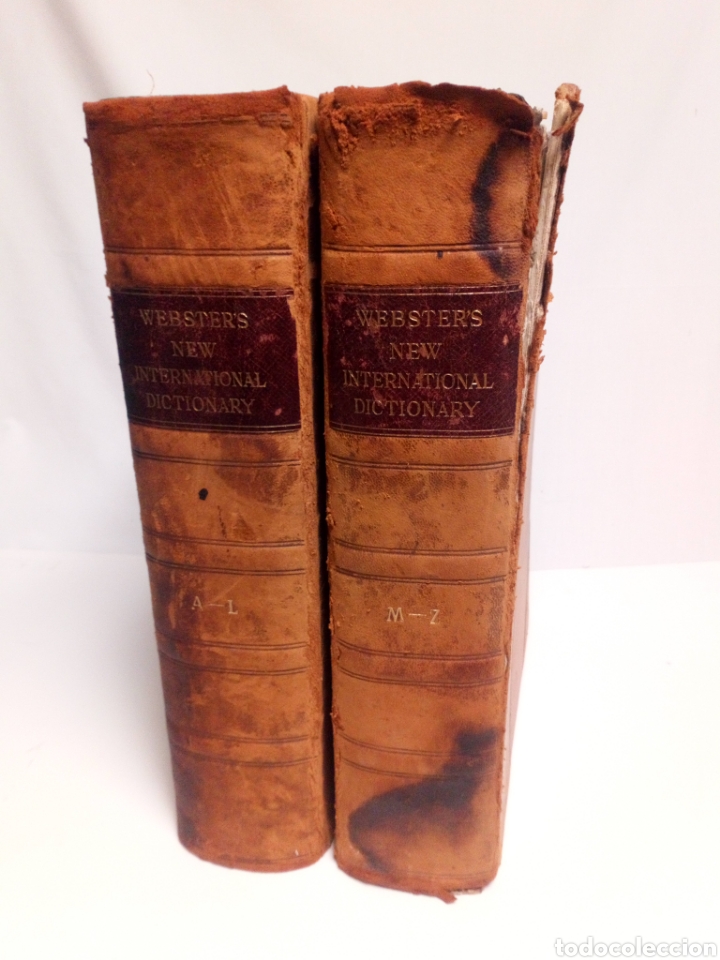 Diccionarios antiguos: Websters New international dictionary. Edici&oacute;n 1924 - Foto 1