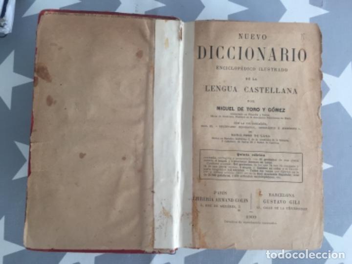 Diccionarios antiguos: Nuevo diccionario enciclopédico ilustrado de la lengua castellana. Miguel de Toro y Gómez - Foto 2 - 225807353