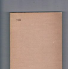 Diccionarios antiguos: DICCIONARIO DE SIGLAS RELACIONADAS CON LA INFORMATICA IBM 1974 SAN FERNANDO DE HENARES **-. Lote 214130333