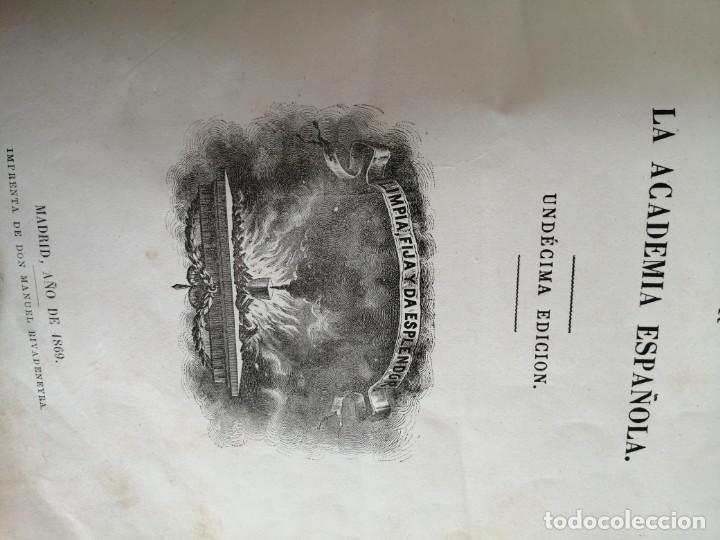 Diccionarios antiguos: DICCIONARIO R.A.E 1863 - Foto 3