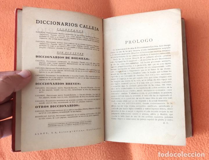 Diccionarios antiguos: DICCIONARIO MANUAL ENCICLOPEDICO ILUSTRADO. LENGUA ESPAÑOLA E HISPANO-AMERICANA CALLEJA 1924 - Foto 6 - 267027409