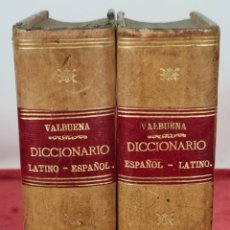 Diccionarios antiguos: DICCIONARIO ESPAÑOL-LATINO. LATINO-ESPAÑOL. MANUEL VALBUENA. 2 VOL. 1878/1880.. Lote 279503408