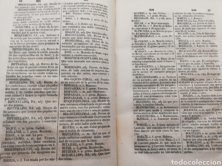 Diccionarios antiguos: Vocabulario, de 1857 - Foto 7
