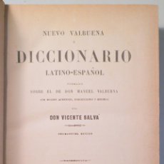Livres anciens: SALVÁ, DOIN VICENTE - NUEVO VALBUENA O DICCIONARIO LATINO - ESPAÑOL - PARIS 1885. Lote 282877808