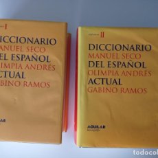 Livres anciens: DICCIONARIO DEL ESPAÑOL ACTUAL - MANUEL SECO, OLIMPIA ANDRÉS Y GAVINO RAMOS. Lote 283514083