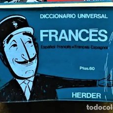 Diccionarios antiguos: DICCIONARIO UNIVERSAL FRANCÉS HERDER AÑO 1970 FRANCÉS-ESPAÑOL / ESPAÑOL-FRANCÉS OFERTA 5 X 10 €