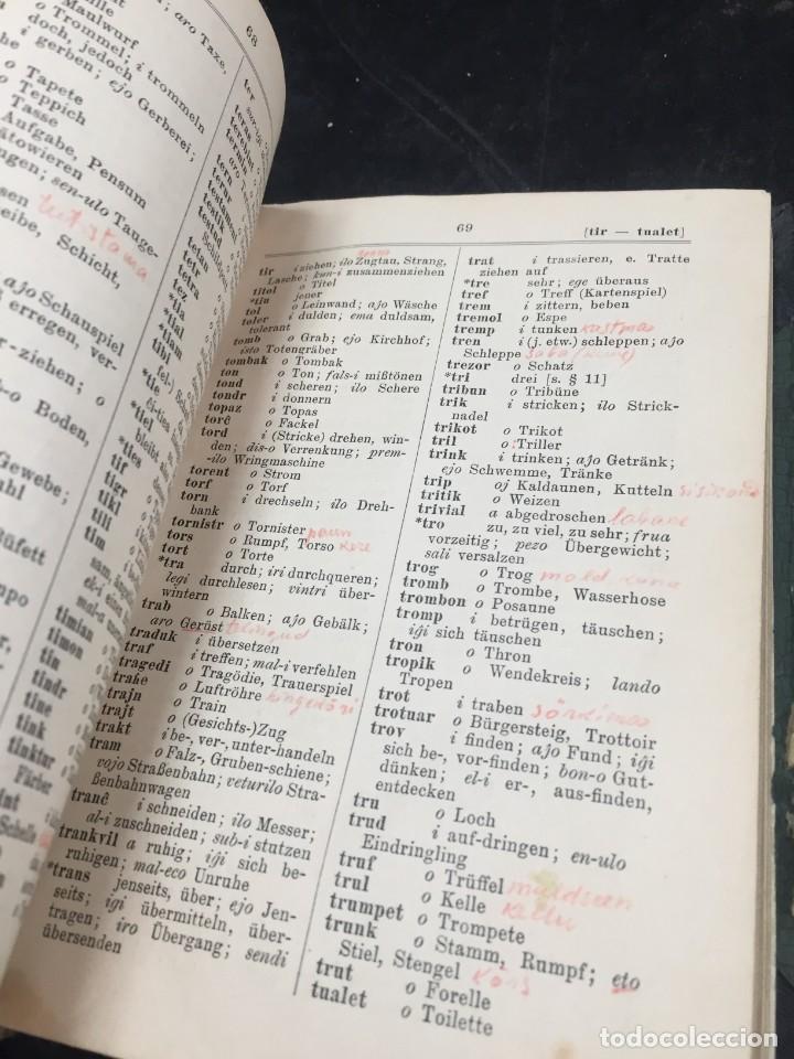 Diccionarios antiguos: Diccionario Esperanto Deuscht. 1908. sprachf&uuml;hrer - Foto 4