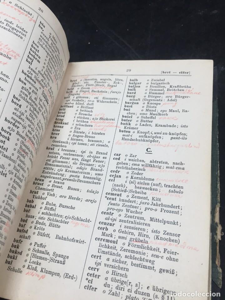 Diccionarios antiguos: Diccionario Esperanto Deuscht. 1908. sprachf&uuml;hrer - Foto 5
