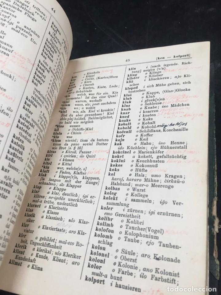 Diccionarios antiguos: Diccionario Esperanto Deuscht. 1908. sprachf&uuml;hrer - Foto 6