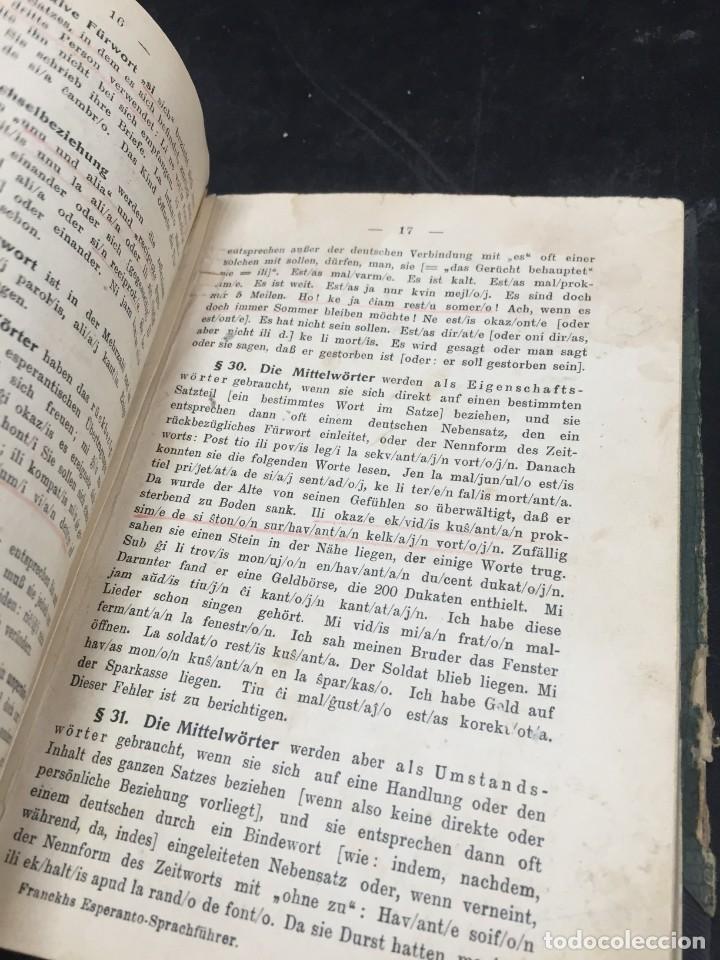 Diccionarios antiguos: Diccionario Esperanto Deuscht. 1908. sprachf&uuml;hrer - Foto 7