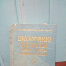 Diccionarios antiguos: DICCIONARIO ESCOLAR LATINO ESPAÑOL. ESPAÑOL LATINO. Lote 340056733