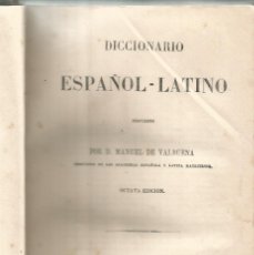 Diccionarios antiguos: DICCIONARIO ESPAÑOL LATINO VABUENA 1883 PARIS LIBRERIA GARNIER. Lote 363204390