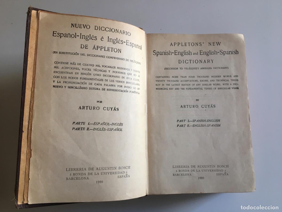 Diccionarios antiguos: CUYAS- NEW SPANISH DICTIONARY -1920 - Foto 2