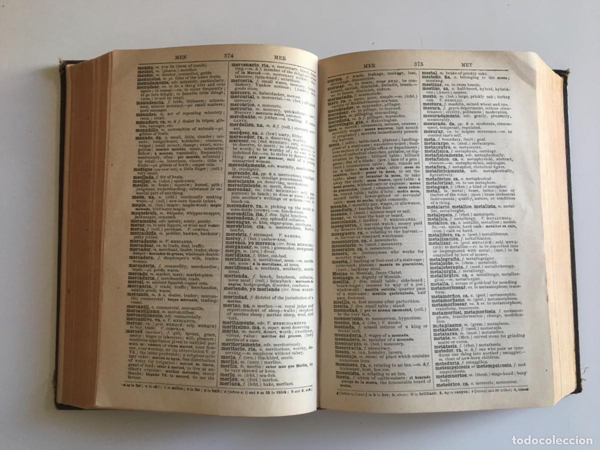 Diccionarios antiguos: CUYAS- NEW SPANISH DICTIONARY -1920 - Foto 3