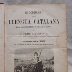 Diccionarios antiguos: DICCIONARIO CATALÁN ESPAÑOL LATÍN 1864 DE PERE LABERNIA